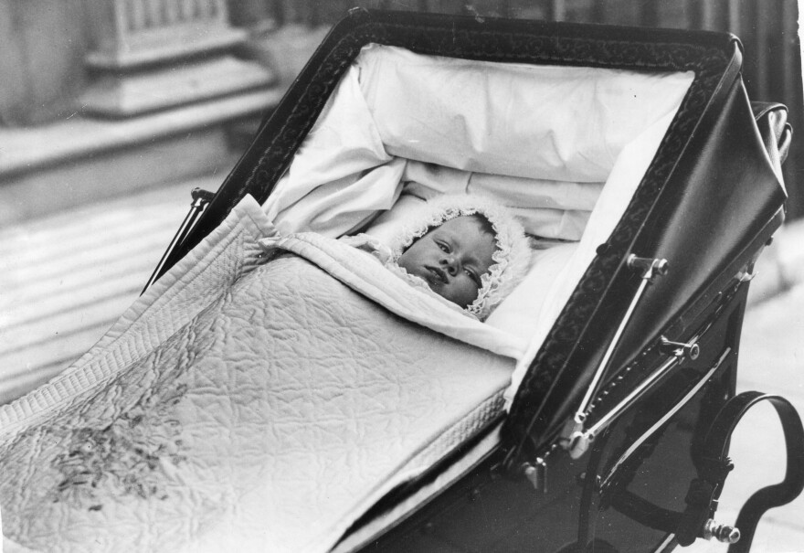 Even kings and queens have baby pictures. Queen Elizabeth II is shown here in 1926. She was born on April 21 of that year.