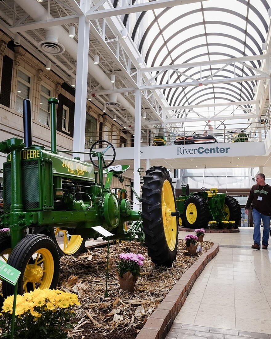 The RiverCenter — which hosted the John Deere convention "Gathering of the Green" in March 2026 — is owned by the city of Davenport, as is the adjoining Adler Theatre.