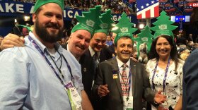 Washington state Republican delegates get ready to cast their vote for the nomination.