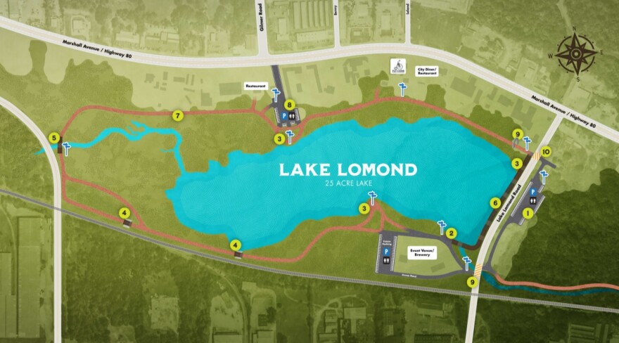 Plans are to turn Lake Lomond into a public park with trails and visitor conveniences.