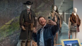Actor John Bell of the popular time-traveler "Outlander" series at the American Revolution Museum at Yorktown. The museum recently opened 