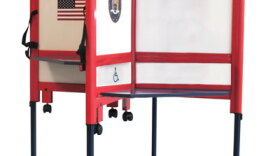 The Franklin Voting Booth that allows wheel chair access/ credit: iclusion=solutions
