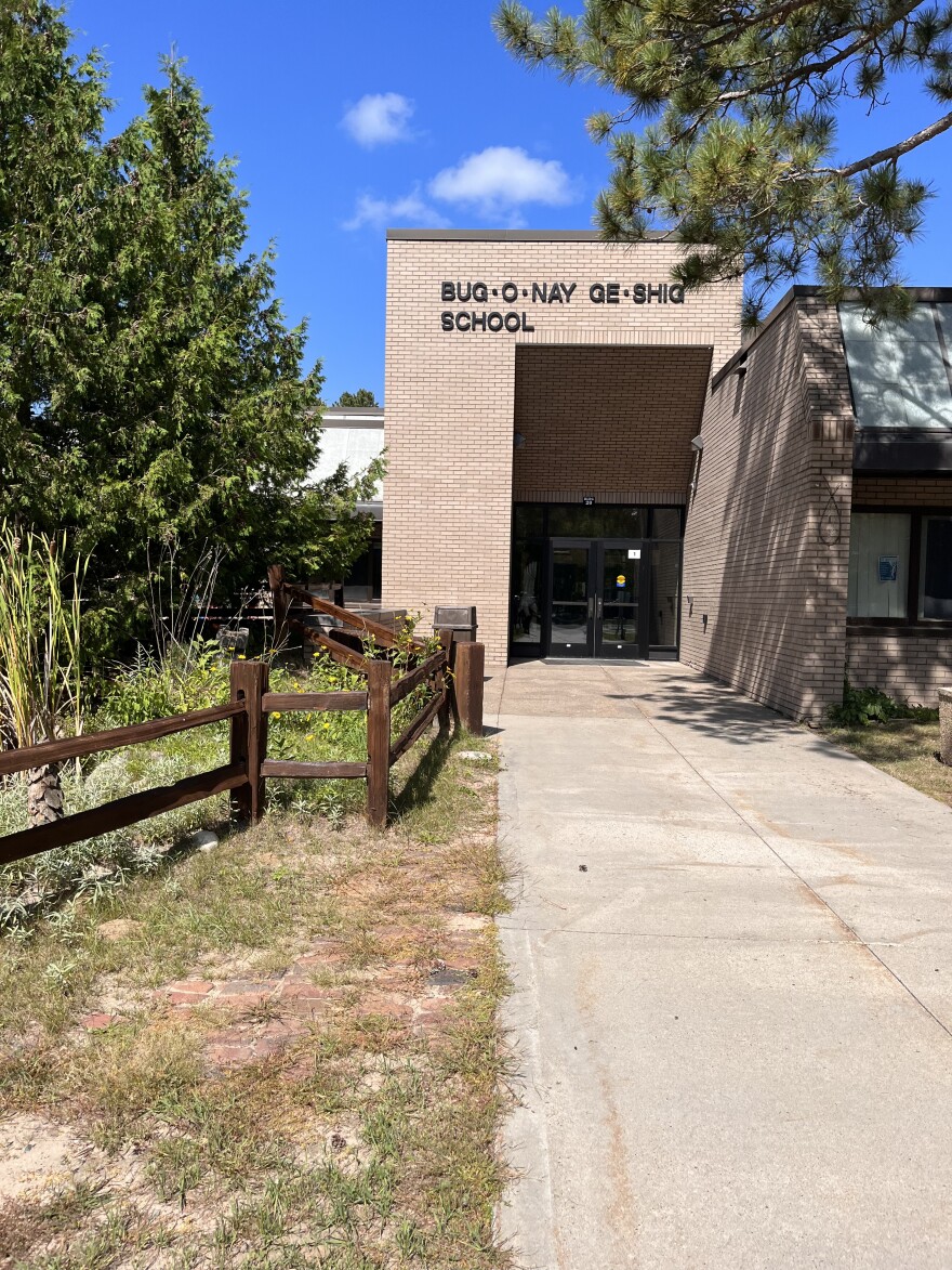 Bug-O-Nay-Ge-Shig School, a tribal K-12 school near Bena located on the Leech Lake Reservation, in August 2023.