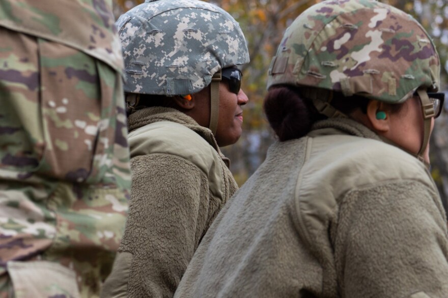 Spc. Meneide, who’s a cosmetologist during the week, joined the military at 17. “One day I saw the word resilience, and I wanted to gain more resilience in life,” she said. “When life happens, you're going to be like a basketball. You're going to bounce right back. And I felt I felt as though joining the military would help me become resilient in life. I'm not going to be an egg and just crack.”