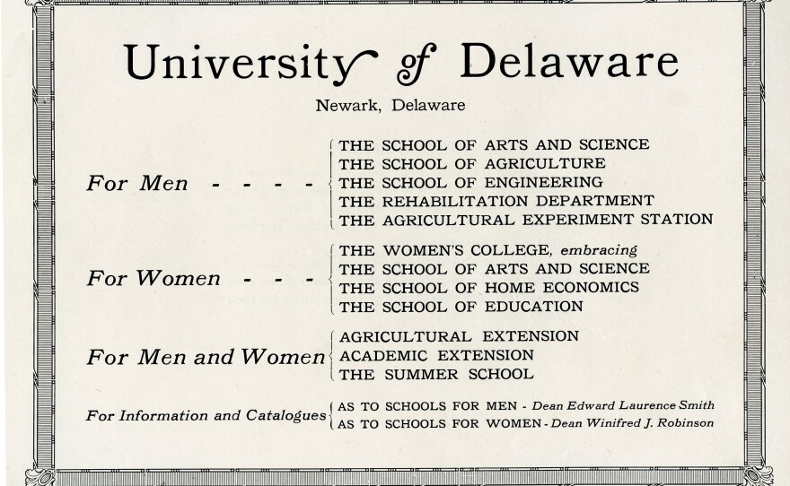 History Matters University of Delaware's Women's College and its role