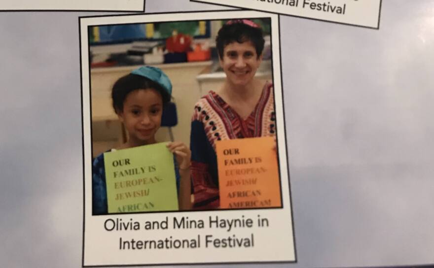 Olivia Haynie and mother Mina Silberberg, 4th grade