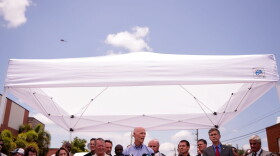 Florida Governor Rick Scott (C) speaks during a press conference updating the media on the investigation into the shooting at Pulse Nightclub, June 15, 2016 in Orlando, Florida. The shooting at Pulse Nightclub, which killed 49 people and injured 53, is the worst mass-shooting event in American history. (Drew Angerer/Getty Images)