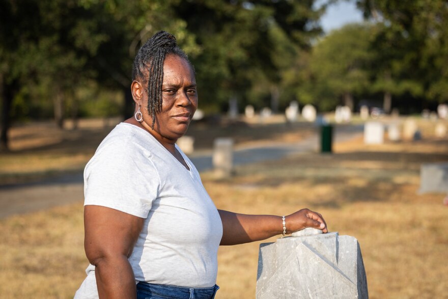 Sue Spears, president of the Bethany Cemetery Association, has worked to clean up and protect the East Austin cemetery.