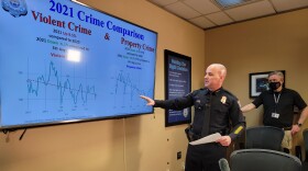 Spokane Police Chief Craig Meidl speaks to reporters Thursday.