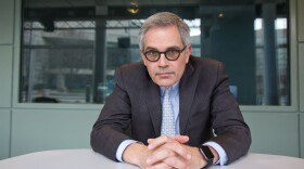 Philadelphia District Attorney Larry Krasner at WHYY studios. (Kimberly Paynter/WHYY)