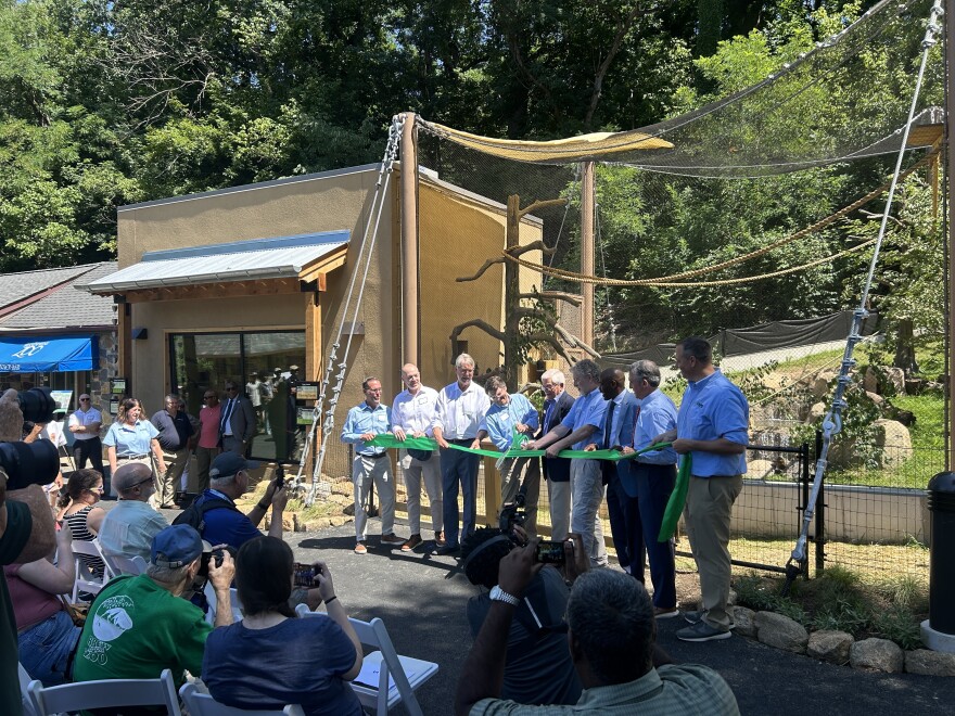 Zoo officials attended the ribbon-cutting ceremony Thursday, celebrating the zoo's new exhibit.