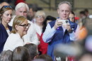 Sen. Darline Graham, R-S.C., speaks with folks ahead of President Donald Trump's rally at the T. Ed Garrison Livestock Arena at Clemson University in Pendleton on Oct. 21, 2026.