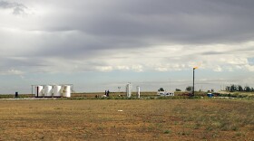 An oil and gas operation in the Mississippi Lime formation in northwestern Oklahoma