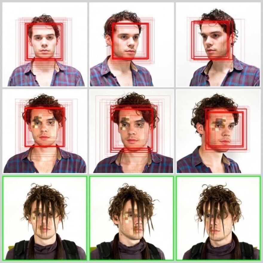 'CV Dazzle' is designed to camouflage a face from face-detection technology.