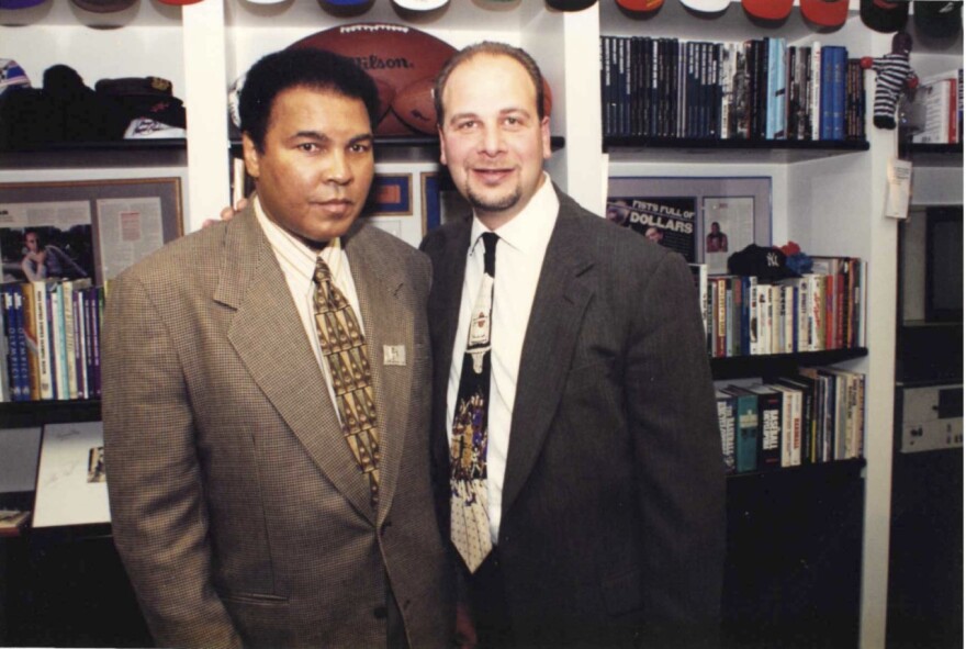 Lou DiBella with his ultimate hero Muhammad Ali