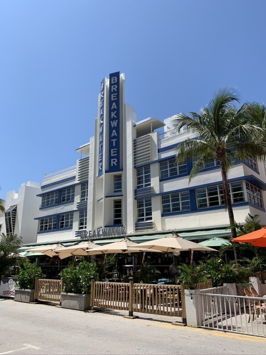 The Breakwater Hotel, on Miami Beach's Ocean Drive.