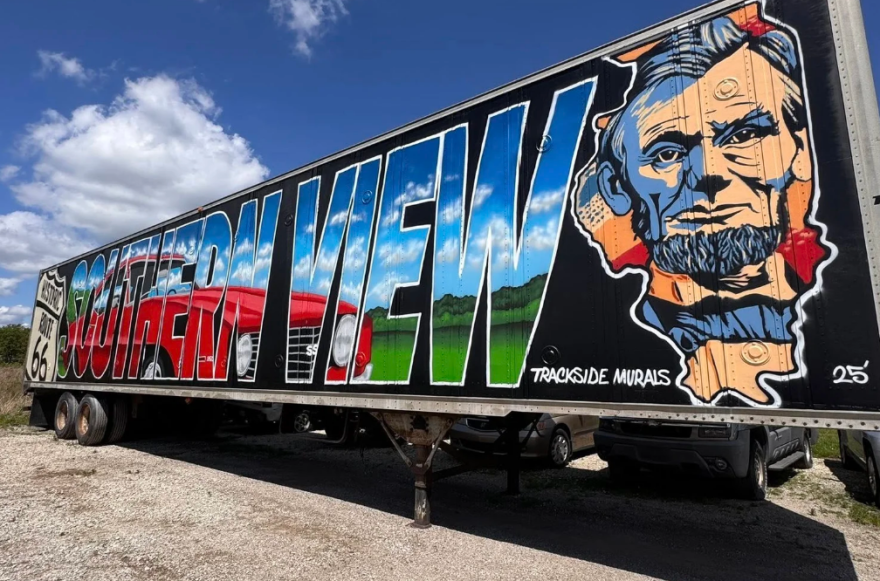 Southern View trailer mural
