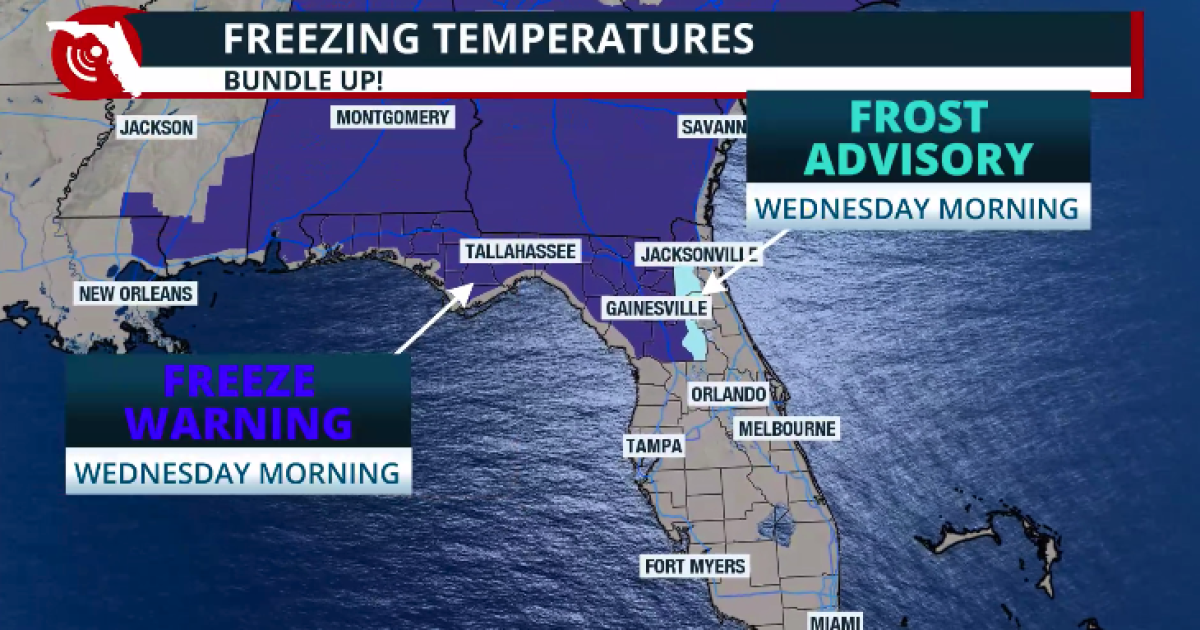 Florida's cold stretch continues this week with freeze warnings | WFSU News