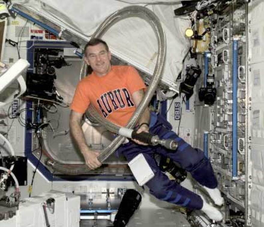 Jim Voss, Auburn grad, aboard the International Space Station