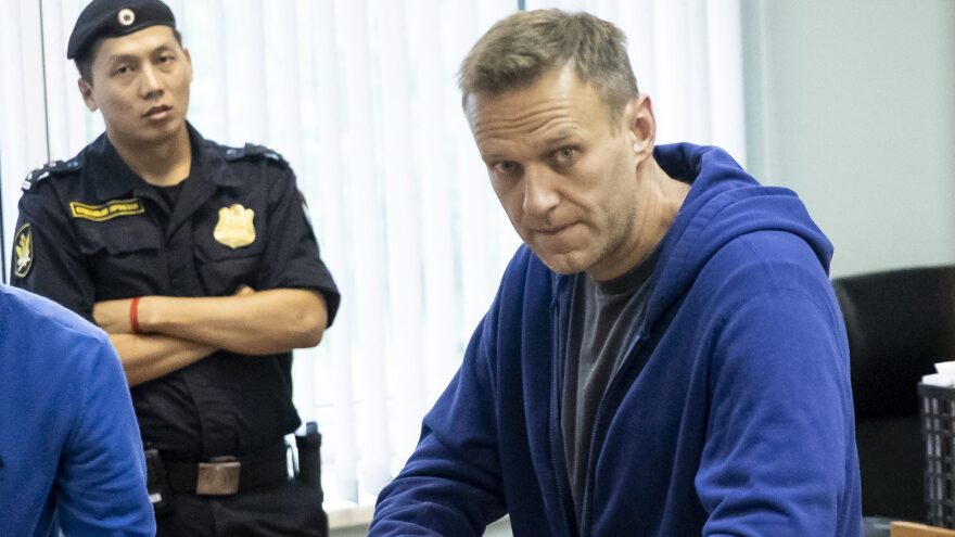 Alexei Navalny, one of Russia's most prominent opposition figures, in a courtroom in Moscow on July 24, 2019.