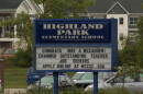 Highland Park elementary school sign