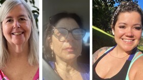 From left to right: Long COVID patients Linda Rosenthal, Julia Landis and Shelby Hedgecock continue to suffer from severe symptoms.