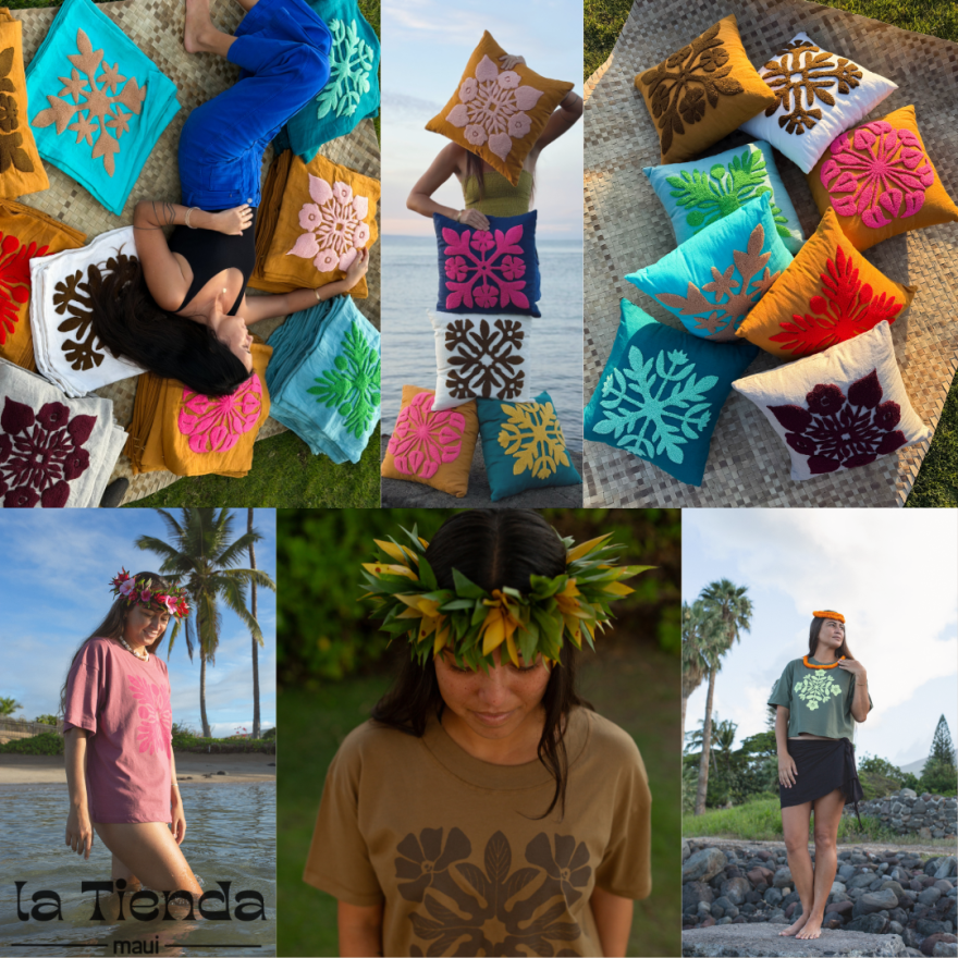 La Tienda blends both Native Hawaiian and Mexican cultures to inspire quilt-like creations made by an ʻohana in Lahaina, Maui.