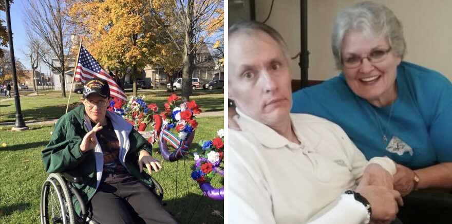 Matt Snider was in a Michigan nursing home for years with Huntington's disease. His wife, Nancy, her daughter or a close family friend saw him every day.