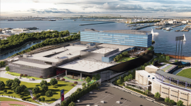 The updated renderings of the Pamunkey Indian Tribe's proposed Headwaters Resort and Casino by architectural design firm HKS, which Norfolk's Architectural Review Board will consider Aug. 19.