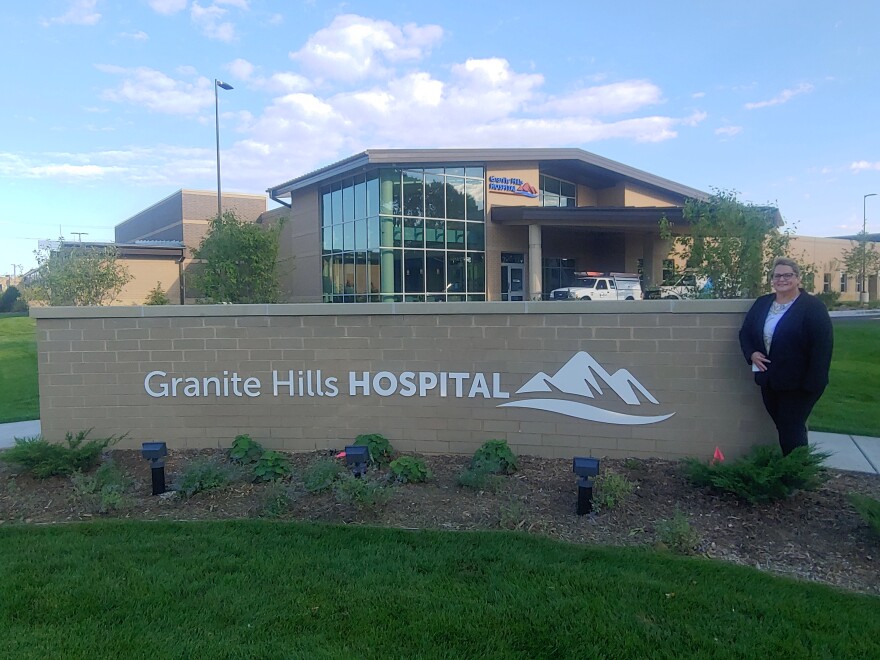 Granite Hills CEO Jennifer Bergersen stands outside the new facility in West Allis.