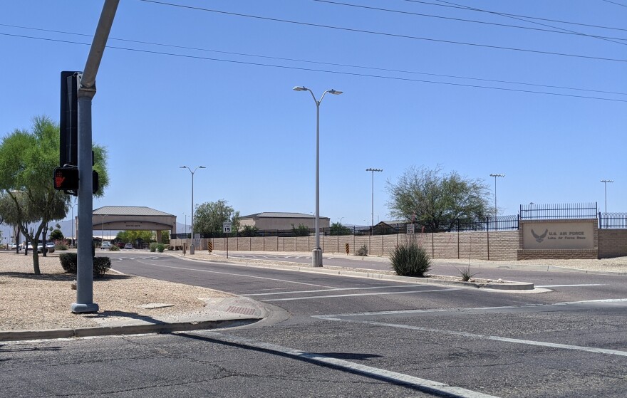 A sign for Luke Air Force Base