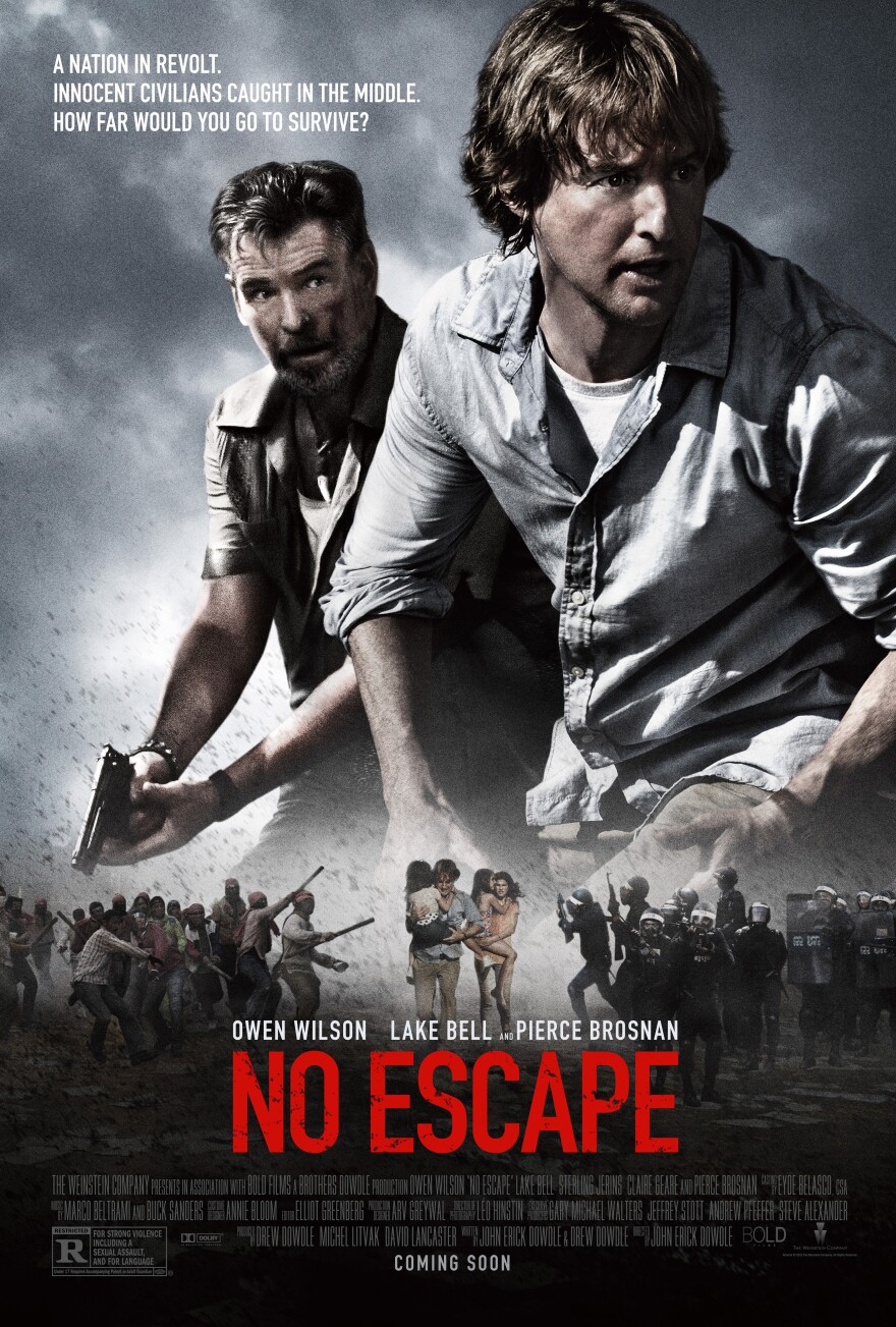 No Escape stars Owen Wilson, Lake Bell, and Pierce Brosnan.