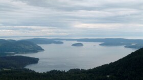 View of the San Juan Islands from Mt. Constitution on Orcas Island. The power outage that hit Monday morning is expected to be repaired by 2:30 this afternoon.