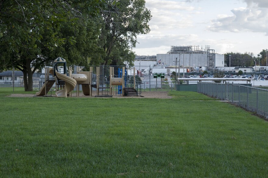 The Tyson facilities can be seen throughout Storm Lake. The first plant opened in the town in the 1930s.