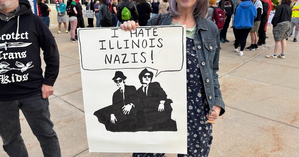Only counter-protesters show up for 'March on Bloomington' after flyers ...