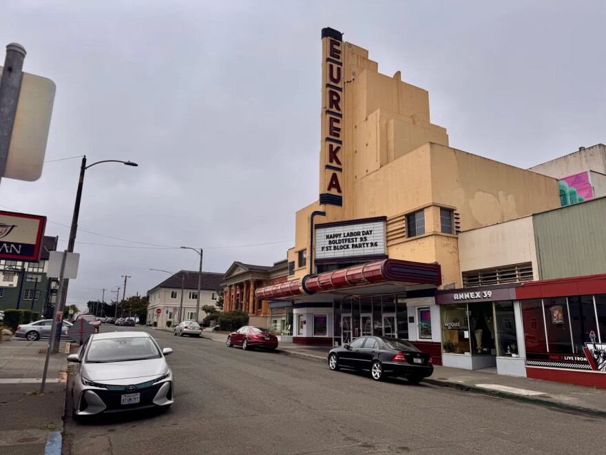 The Eureka Theater, built during the heyday of American moviegoing by George Mann, advertises events in September of 2025.