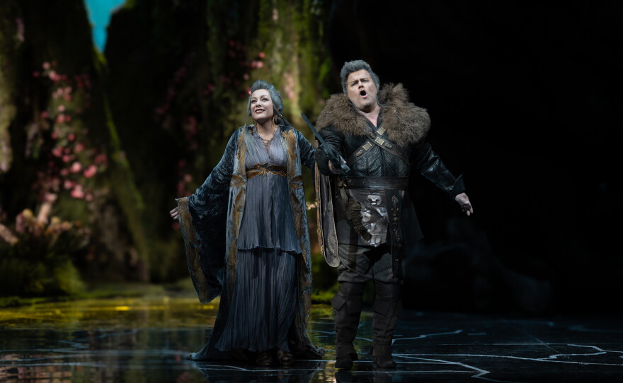 A scene from Wagner's "Die Walküre" from China’s National Centre for the Performing Arts