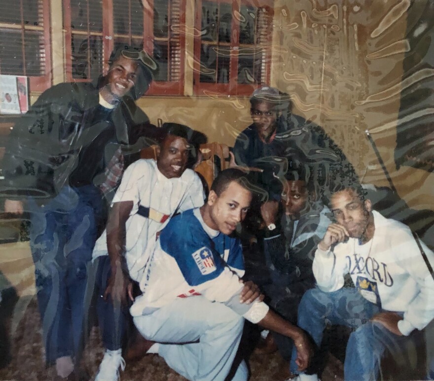 Speech (on the right) as a teen with friends in Milwaukee. “It's one of the more beautiful cities in the nation, and yet the Black neighborhoods and the Black sides of town, you could see a stark poverty and feeling of, you know, just being oppressed.”