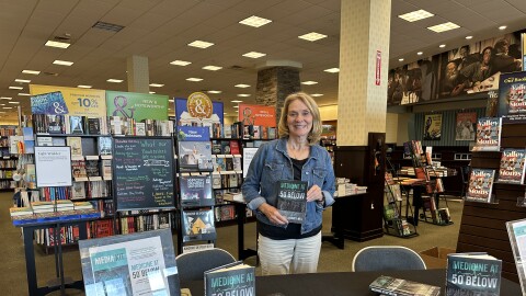 Mary Ellen Doty at her book signing with Barnes and Noble Fairbanks