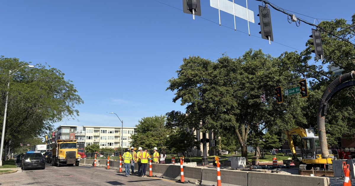 SR 46 traffic diverted due to water main break in Columbus