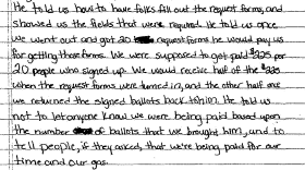 Matthew Mattis told the NC Board of Elections that he harvested abentee mail ballots for McCrae Dowless in the November 2016 election.