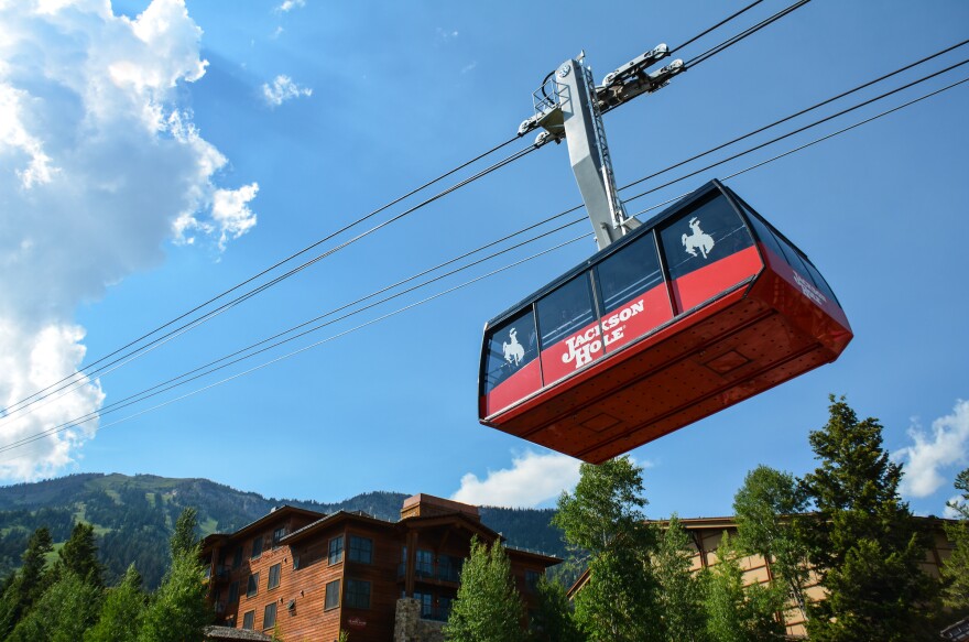 The Jackson Hole ski resort in Jackson, Wyoming.