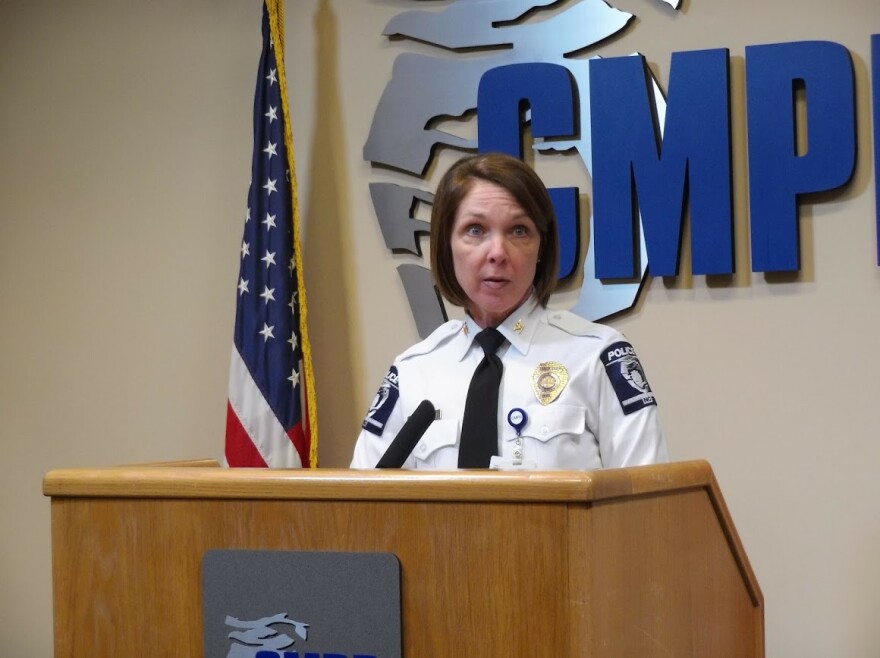 CMPD Deputy Chief Katrina Graue tells reporters about the sexual assault case involving a CMPD officer.