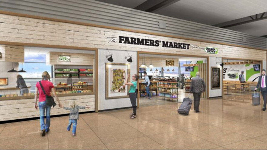 Airport officials say the Farmers' Market, featuring Indiana Grown, will showcase foods, beverages and brands found only in Indiana.