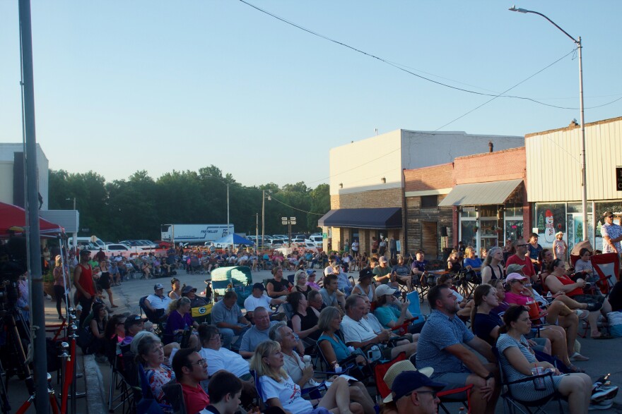 Hundreds of Luther residents gathered on June 24 to attend an outdoor meeting of the town's Board of Trustees. The board voted that evening to enact a six-month moratorium on rezoning and permitting for data centers, halting progress on a pending proposal. Luther is home to the OG&E Redbud Energy, one of the endpoints of the Mathewson-Redbud Transmission Line Project.