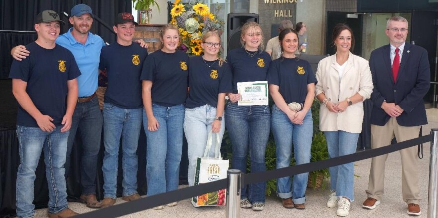 Students from Madisonville North Hopkins High School were named the winning team in Garden Salsa Challenge at the Kentucky State Fair