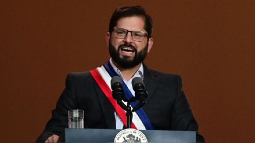 Chilean President Gabriel Boric, who supports the new, more progressive draft constitution voters will either approve or reject on Sunday.