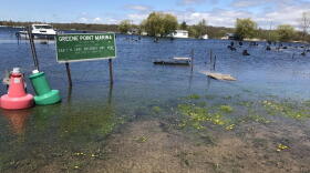 Greene Point Marina in Sandy Pond has seen extensive flooding in the last few years PAYNE HORNING / WRVO NEWS (FILE PHOTO)