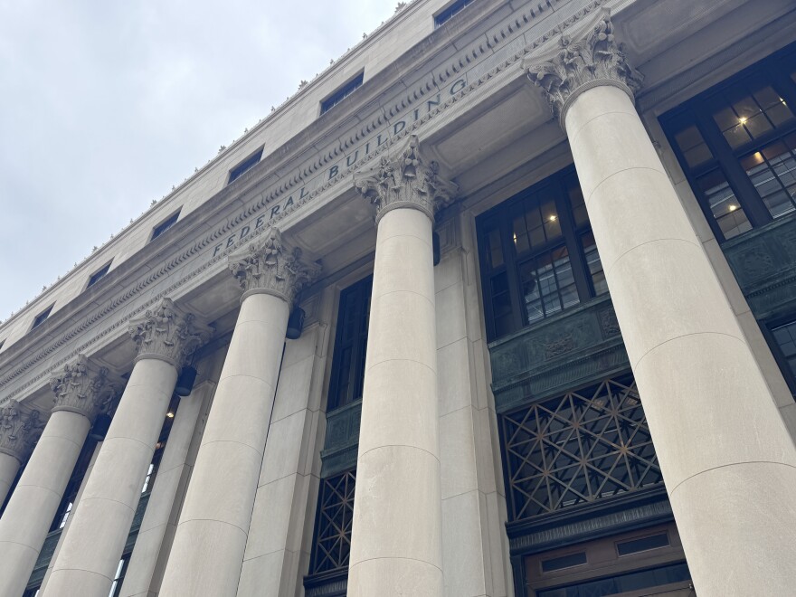 The federal building that houses Judge Frizzell's courtroom in downtown Tulsa.