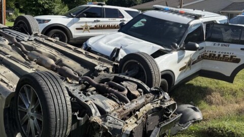 A pursuit ended near Vann Avenue and Fickas Road Wednesday evening, July 15, 2026
